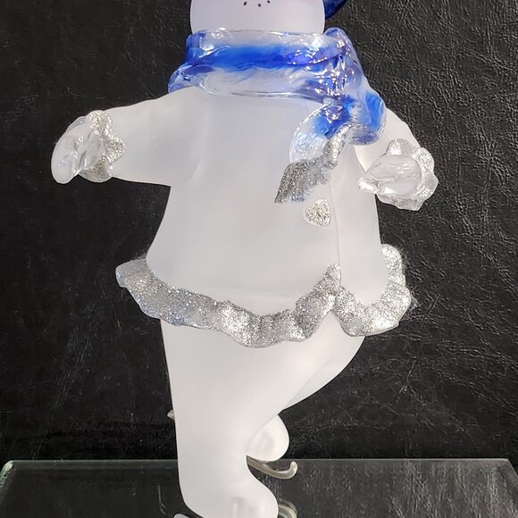 11 Inch, Holiday Frosted Ice Skating, Snow Lady, Christmas Decor - Picture 10 of 10
